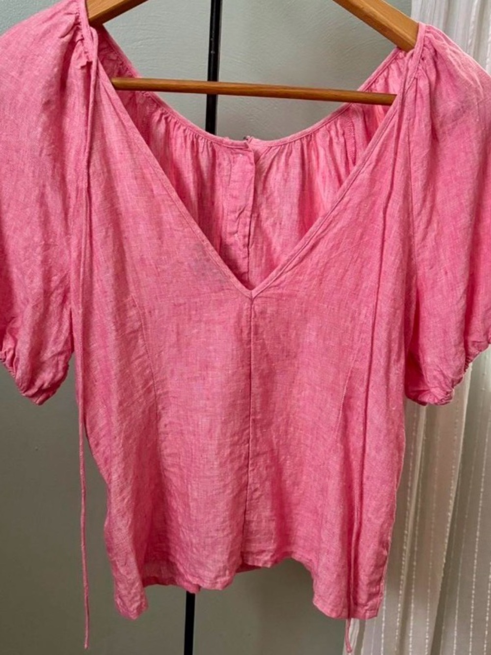 Pink Linen Blouse!